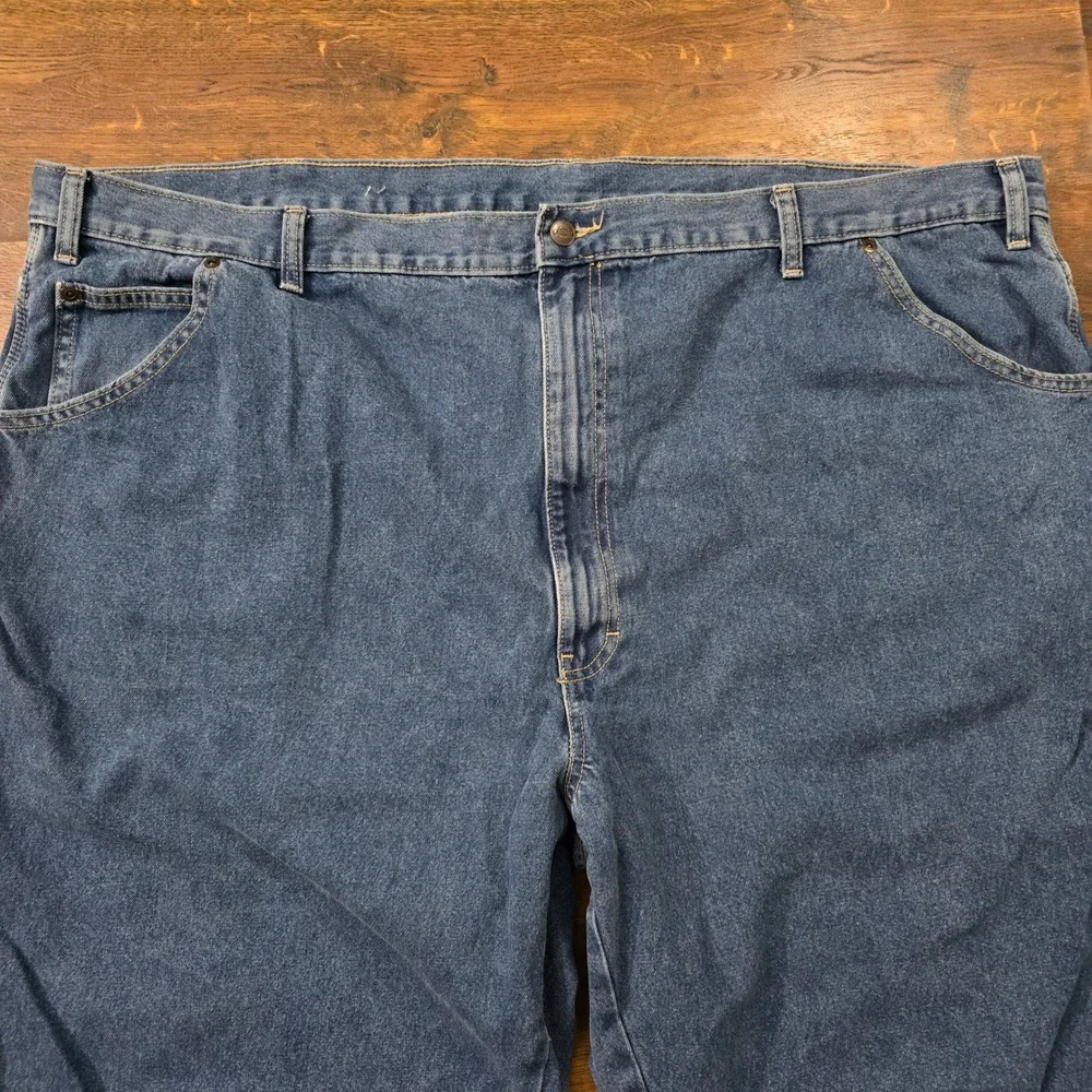 Dickies Mens Carpenter Jeans Blue Denim Work Pants W50 L30 Hammer Loop Utility